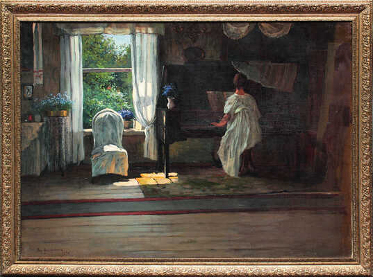 Федорович Владимир Николаевич. За игрой на фортепьяно 